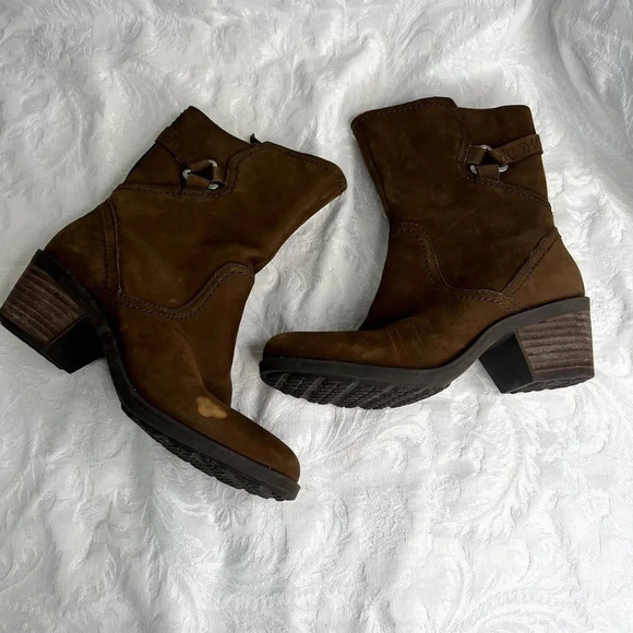 Teva Boots Foxy Brown Nubuck Zip Up US‎ Size 5.5 - Picture 3 of 12